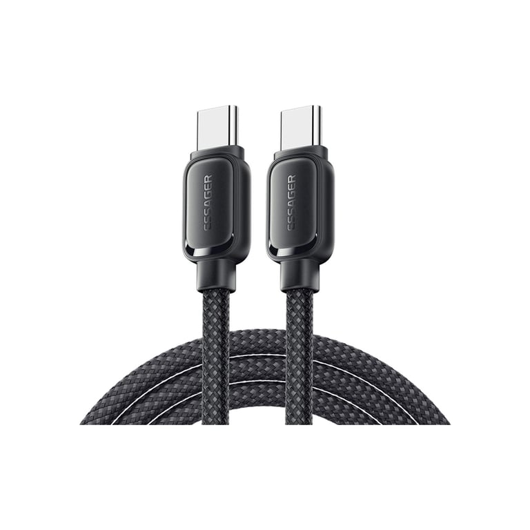 Дата кабель USB-C to USB-C 1.0m 100W black Essager (EXCTT1-TD01-P) - фото 1