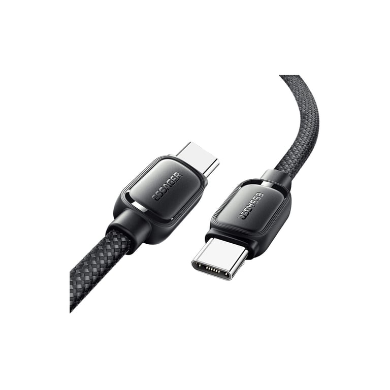 Дата кабель USB-C to USB-C 1.0m 100W black Essager (EXCTT1-TD01-P) - фото 2