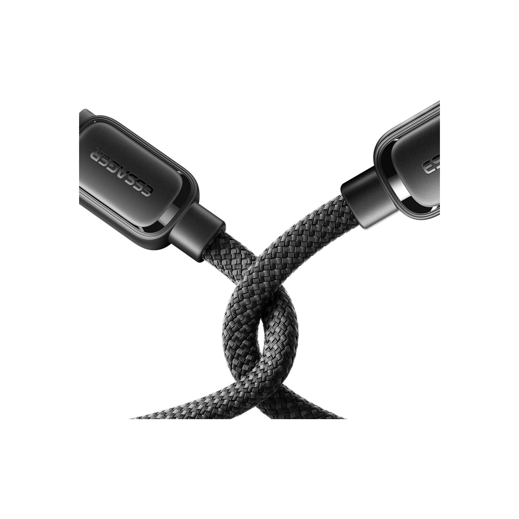 Дата кабель USB-C to USB-C 1.0m 100W black Essager (EXCTT1-TD01-P) - фото 5 Дата кабель USB-C to USB-C 1.0m 100W black Essager (EXCTT1-TD01-P) - фото 5