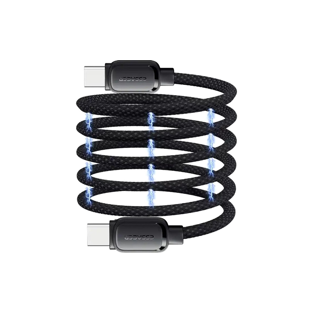Дата кабель USB-C to USB-C 1.0m 100W black Essager (EXCTT1-TD01-P) - фото 6 Дата кабель USB-C to USB-C 1.0m 100W black Essager (EXCTT1-TD01-P) - фото 6