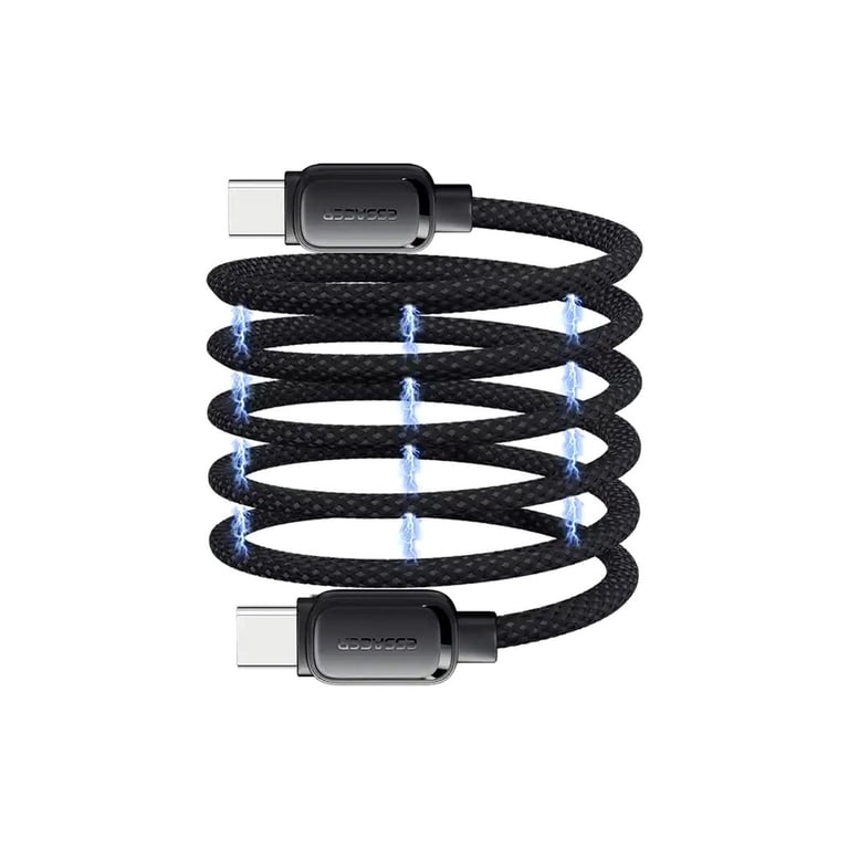 Дата кабель USB-C to USB-C 1.0m 100W black Essager (EXCTT1-TD01-P) - фото 6