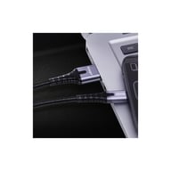 Дата кабель USB 2.0 AM to USB-C 2.0m 3A LED black Essager (EXCT-XGA0G) - фото 4