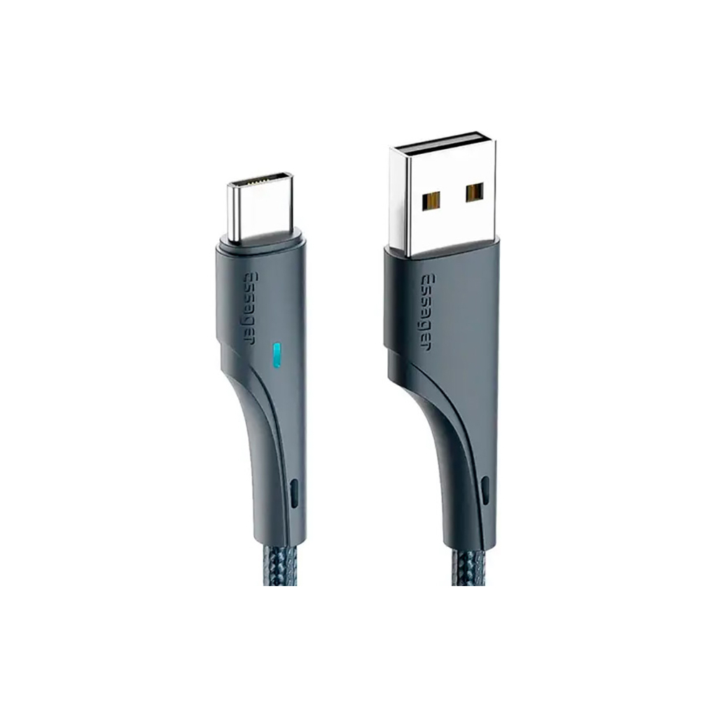 Дата кабель USB 2.0 AM to USB-C 3.0m black Essager (EXCT-LSC01)