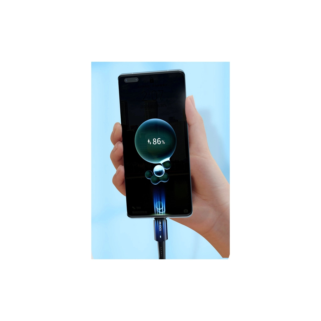 Дата кабель USB-C to USB-C 0.5m 100W black Essager (EXCTT1-CGB01) - фото 5 Дата кабель USB-C to USB-C 0.5m 100W black Essager (EXCTT1-CGB01) - фото 5