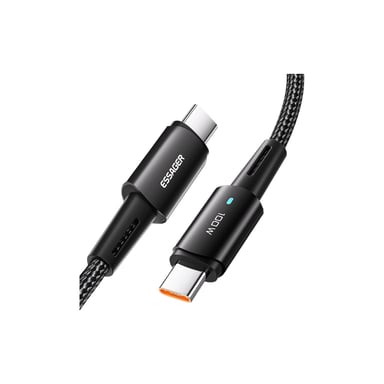 Дата кабель USB-C to USB-C 2.0m 100W black Essager (EXCTT1-CGA01) - фото 1