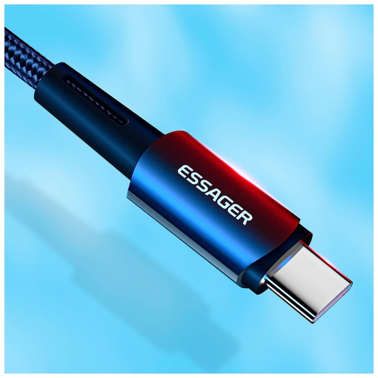 Дата кабель USB-C to Lightning 0.5m 20W black Essager (EXCTL-CGB01) - фото 8