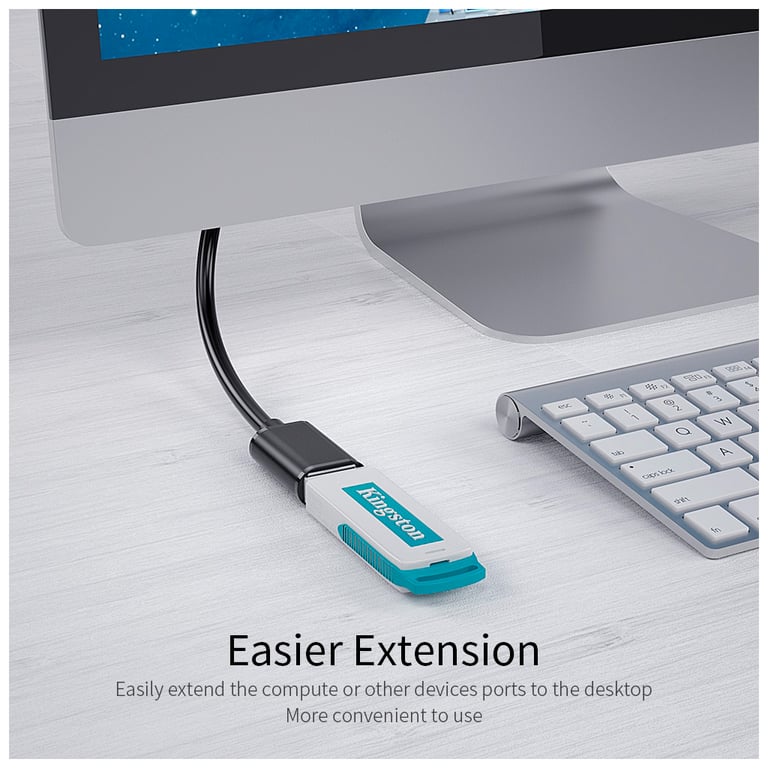 Дата кабель USB 3.0 AM/AF 1.5m Essager (EXCAM-YTA01) - фото 6