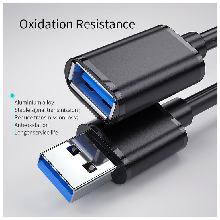 Дата кабель USB 3.0 AM/AF 1.5m Essager (EXCAM-YTA01) - фото 9