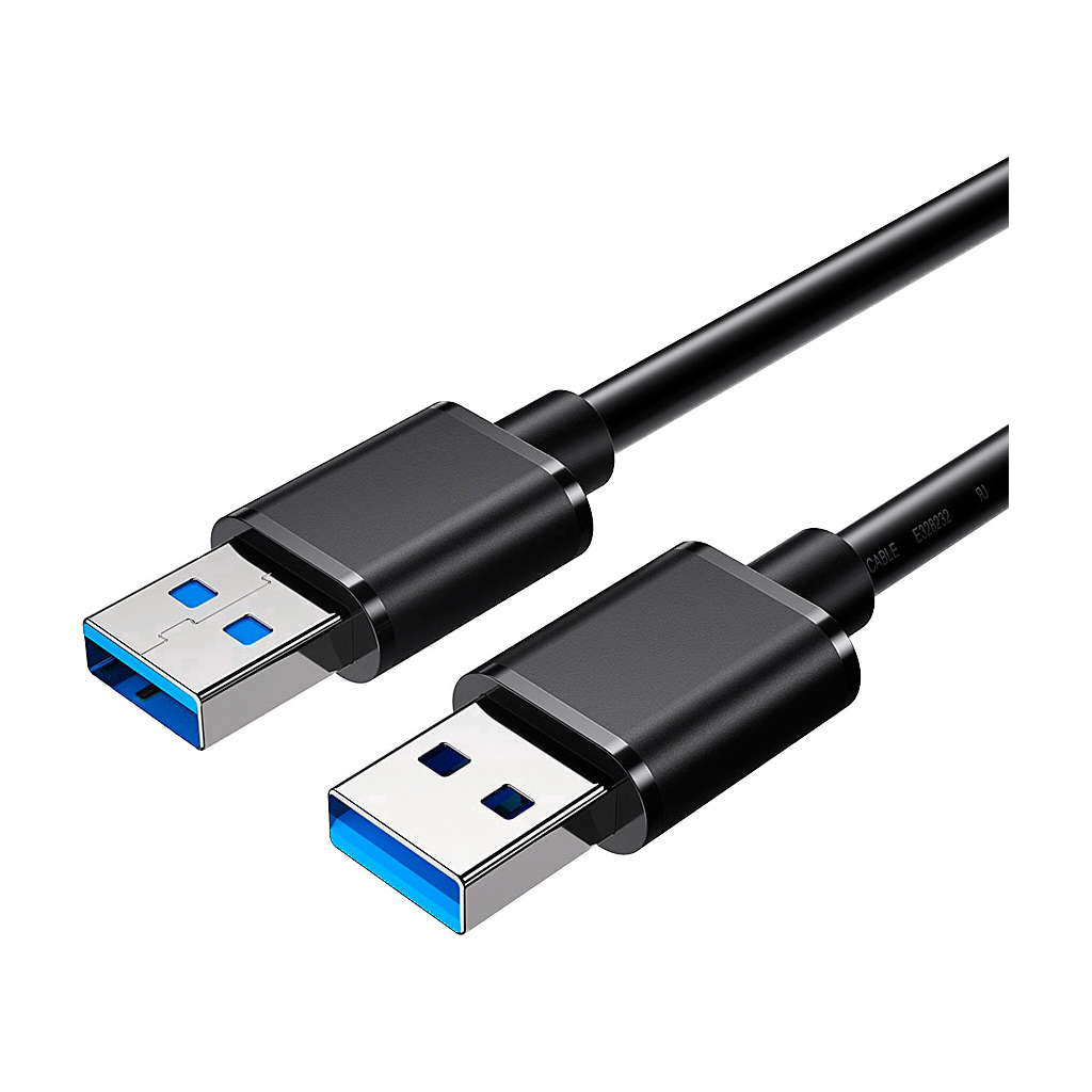 Дата кабель USB 3.0 AM/AM 2.0m 5Gbps black Essager (EXCAA-YTD01) - фото 1