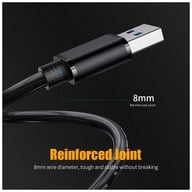 Дата кабель USB 3.0 AM/AM 2.0m 5Gbps black Essager (EXCAA-YTD01) - фото 8