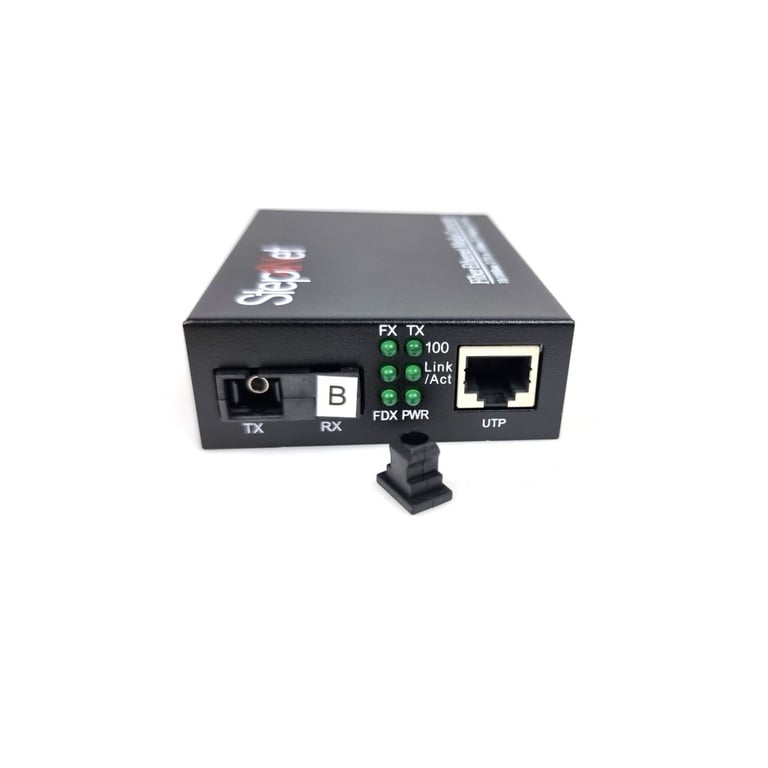 Медіаконвертер 10/100Base-TX to 100Base-FX, SM, 1310nm, SC/PC, 20км Step4Net (MC-R-0,1-1SM-1310nm-20-LFP) - фото 3