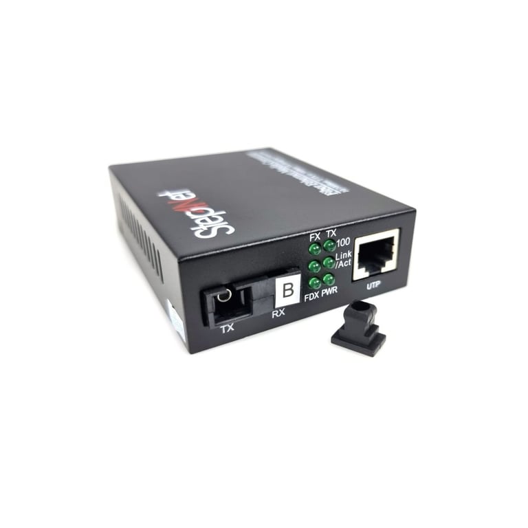 Медіаконвертер 10/100Base-TX to 100Base-FX, SM, 1550nm, SC/PC, 20км Step4Net (MC-R-0,1-1SM-1550nm-20-LFP) - фото 2