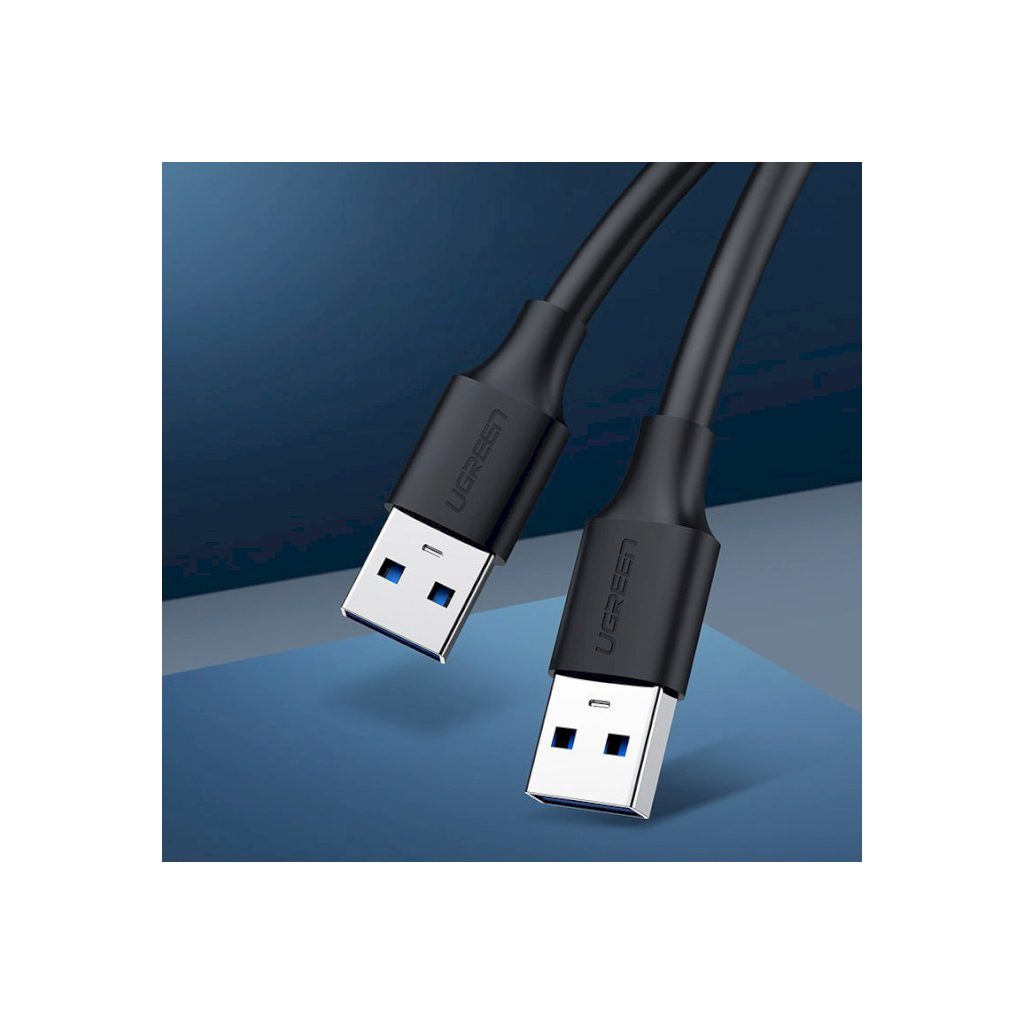 Дата кабель USB 2.0 AM/AM 0.5m US102 black Ugreen (10308) - фото 10 Дата кабель USB 2.0 AM/AM 0.5m US102 black Ugreen (10308) - фото 10