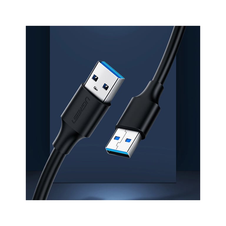 Дата кабель USB 2.0 AM/AM 0.5m US102 black Ugreen (10308) - фото 9