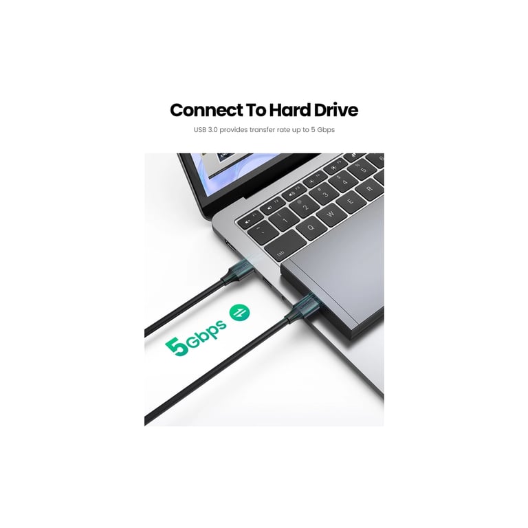Дата кабель USB 3.0 AM/AM 2.0m US128 black UGREEN (10371) - фото 4