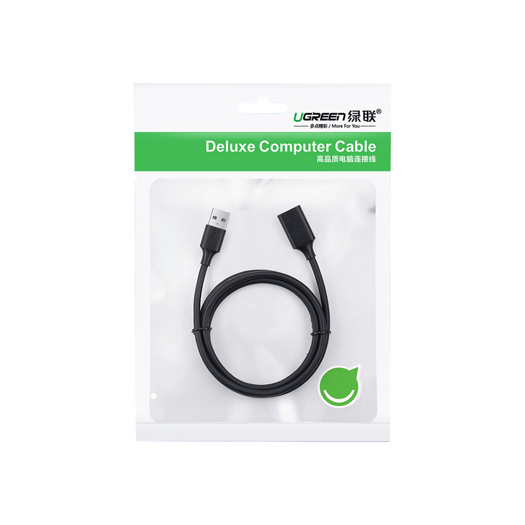 Дата кабель USB 3.0 AM/AF 0.5m US129 black UGREEN (30125) - фото 2 Дата кабель USB 3.0 AM/AF 0.5m US129 black UGREEN (30125) - фото 2