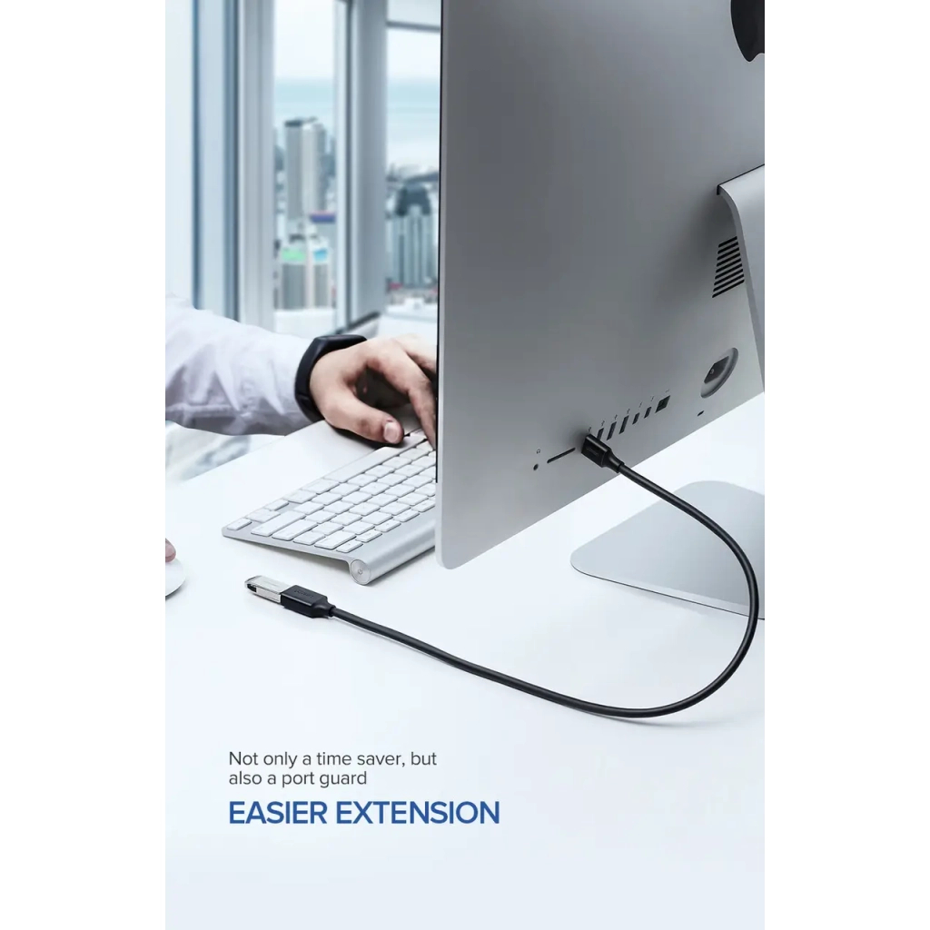 Дата кабель USB 3.0 AM/AF 1.0m US129 black Ugreen (10368) - фото 4 Дата кабель USB 3.0 AM/AF 1.0m US129 black Ugreen (10368) - фото 4