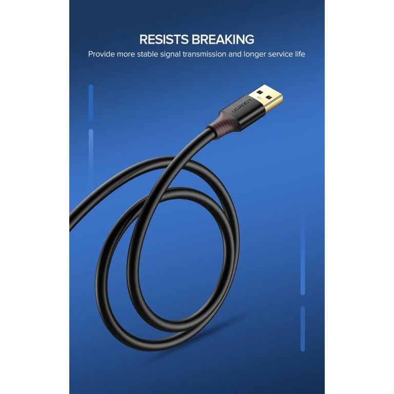 Дата кабель USB 3.0 AM/AF 1.0m US129 black Ugreen (10368) - фото 5