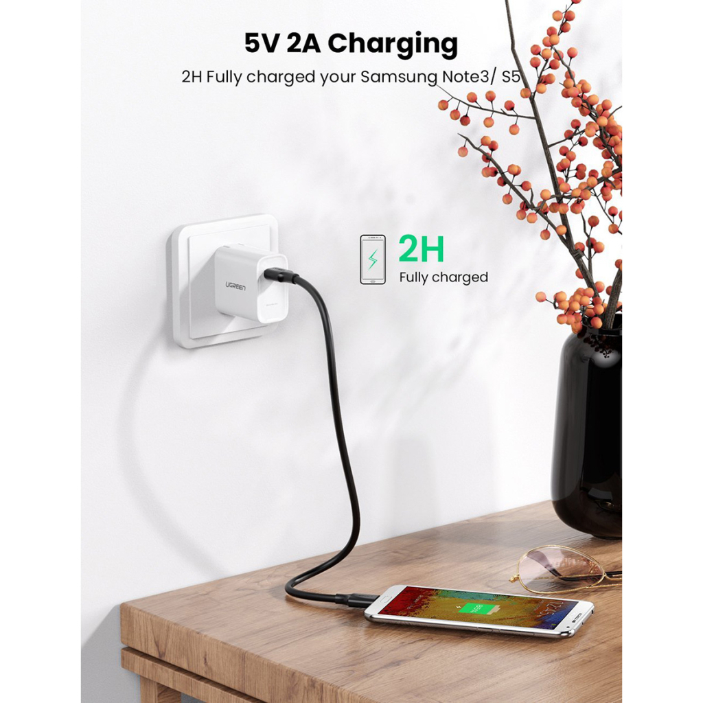 Дата кабель USB 3.0 AM to Micro B 1.0m US130 black Ugreen (10841) - фото 4 Дата кабель USB 3.0 AM to Micro B 1.0m US130 black Ugreen (10841) - фото 4