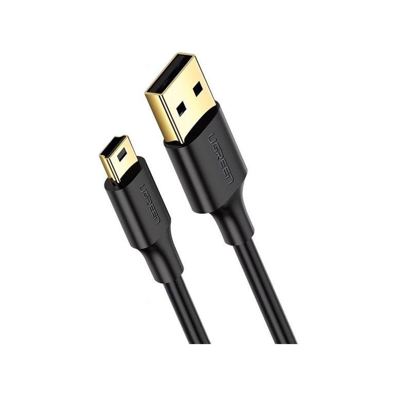 Дата кабель USB 2.0 AM to Mini 5P 1.5m US132 black Ugreen (10385) - фото 1