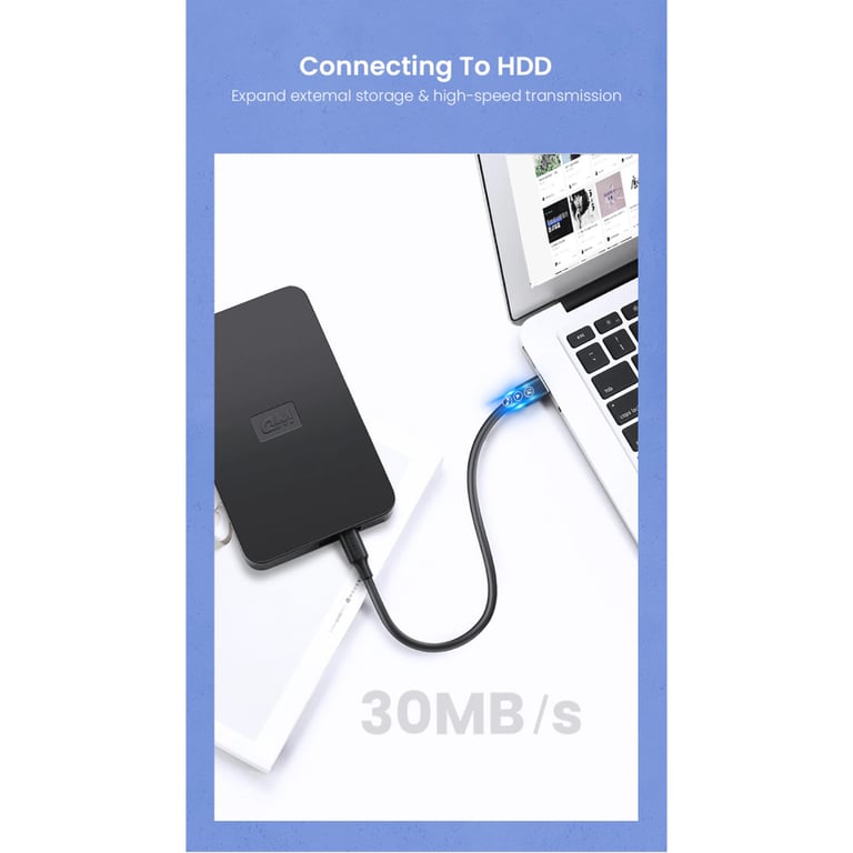 Дата кабель USB 2.0 AM to Mini 5P 1.5m US132 black Ugreen (10385) - фото 7