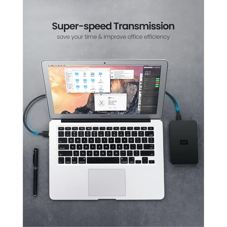 Дата кабель USB 2.0 AM to Mini 5P 1.5m US132 black Ugreen (10385) - фото 8
