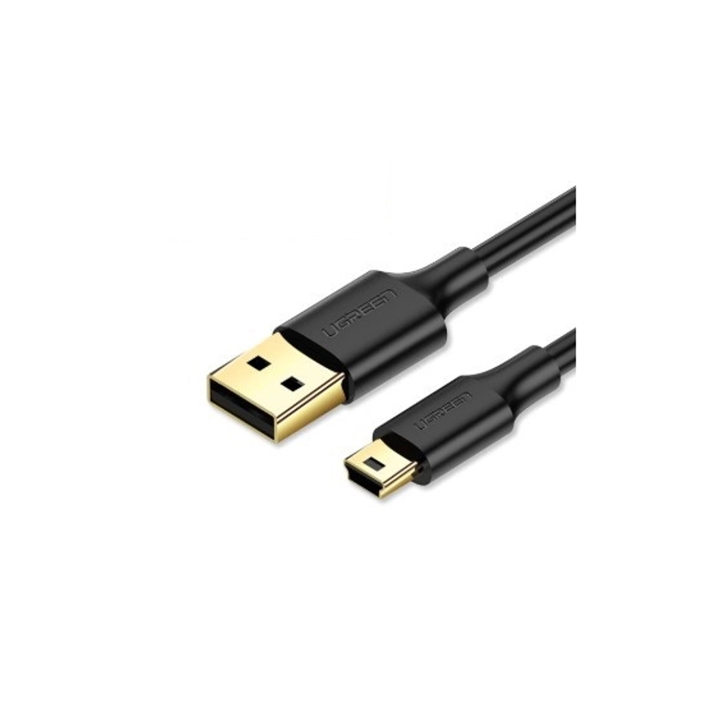 Дата кабель USB 2.0 AM to Mini 5P 1.0m US132 black Ugreen (10355) - фото 1