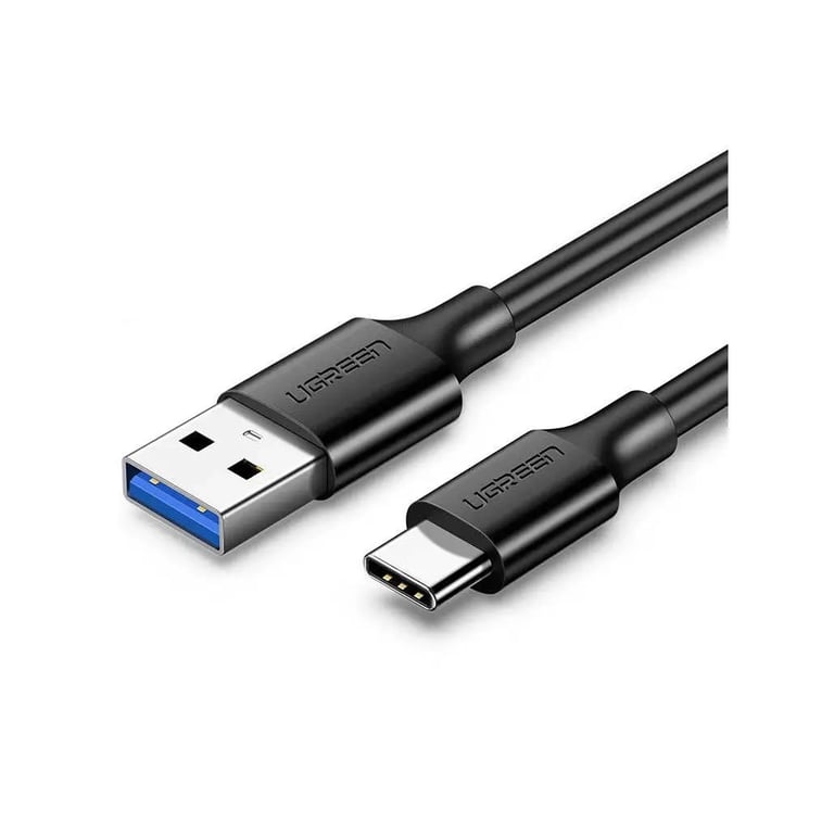 Дата кабель USB 3.0 AM to USB-C 1.5m 3A US184 black Ugreen (20883) - фото 1