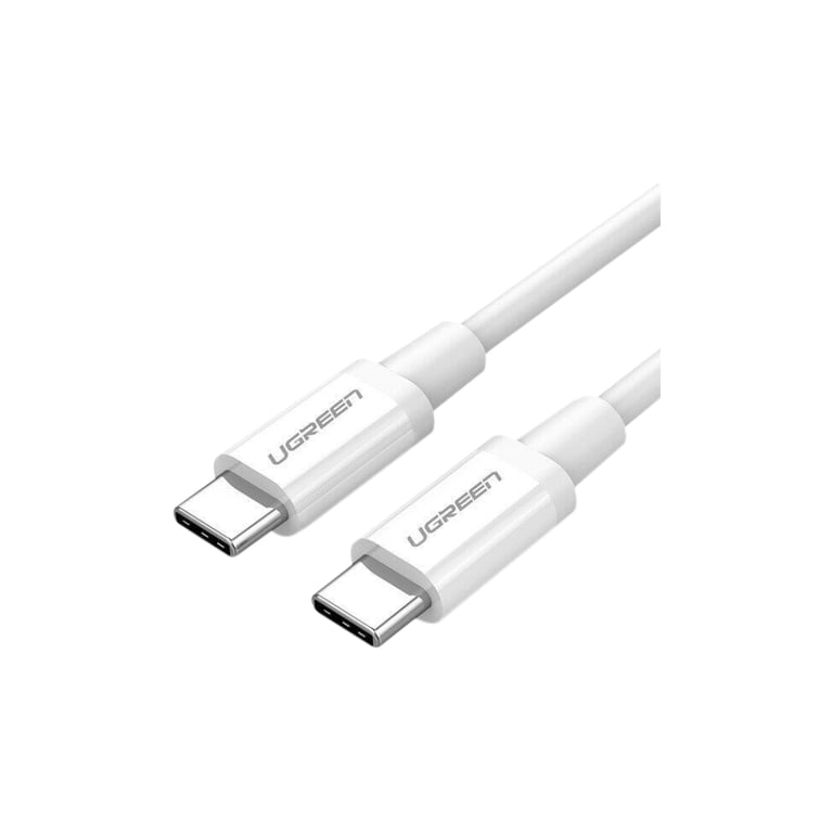 Дата кабель USB-C to USB-C 0.5m 3A 60W US264 white Ugreen (60517) - фото 1