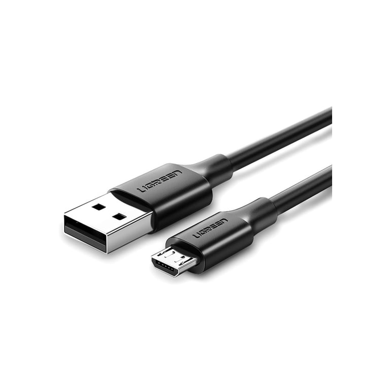 Дата кабель USB 2.0 AM to Micro 5P 0.25m 2A US289 black UGREEN (60134) - фото 1