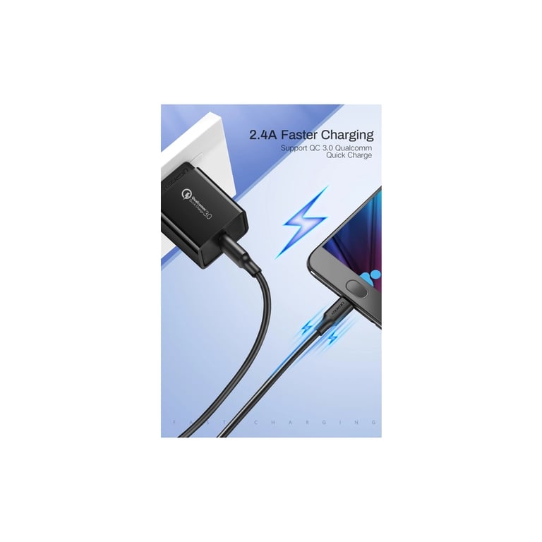 Дата кабель USB 2.0 AM to Micro 5P 0.25m 2A US289 black UGREEN (60134) - фото 5