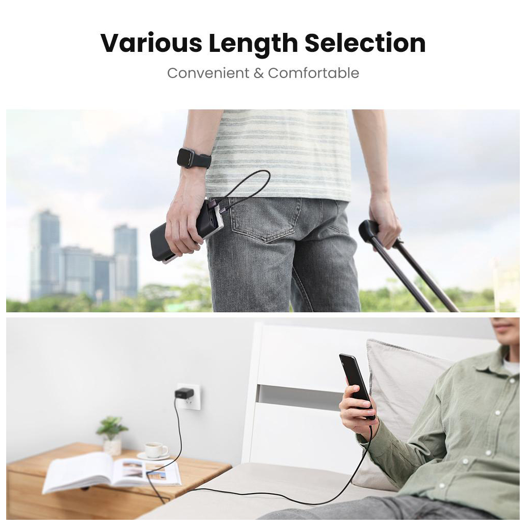 Дата кабель USB 2.0 AM to Micro 5P 0.5m 2A US290 black Ugreen (60145) - фото 7 Дата кабель USB 2.0 AM to Micro 5P 0.5m 2A US290 black Ugreen (60145) - фото 7