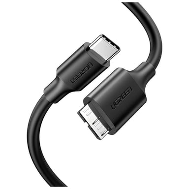 Дата кабель USB-C 3.1 to Micro USB 3.0 1.0m 3A US312 black Ugreen (20103) - фото 1