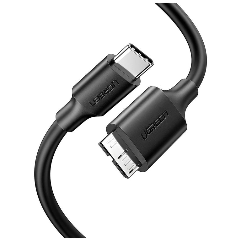 Дата кабель USB-C 3.1 to Micro USB 3.0 1.0m 3A US312 black Ugreen (20103) - фото 1