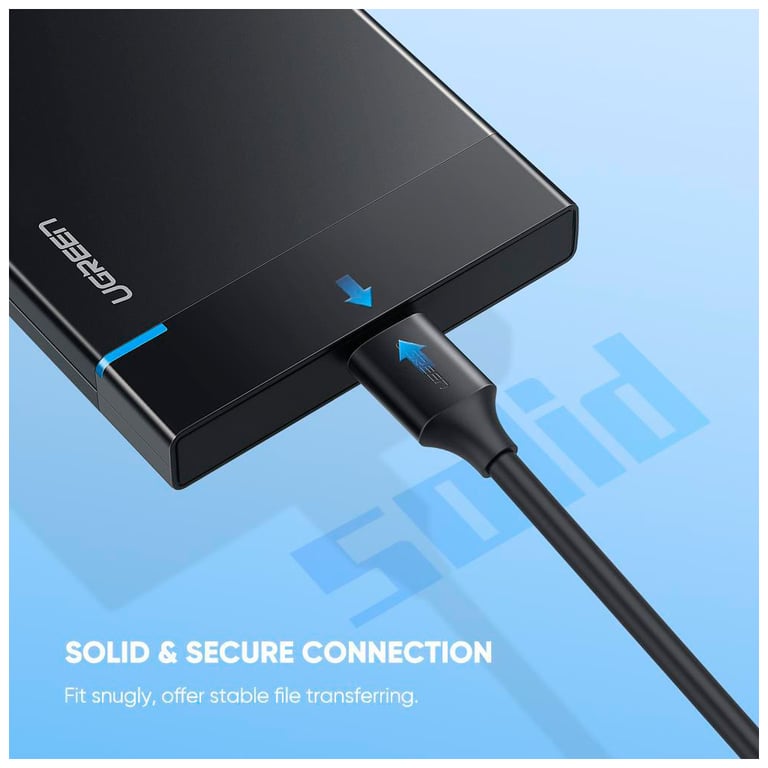 Дата кабель USB-C 3.1 to Micro USB 3.0 1.0m 3A US312 black Ugreen (20103) - фото 5