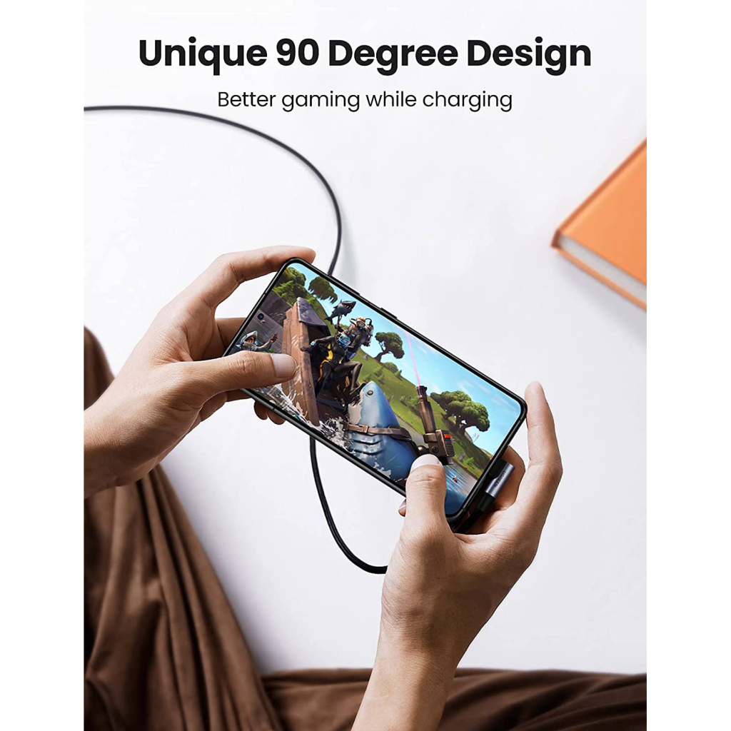 Дата кабель USB-C 2.0 to USB-C 1.0m 90° corner US334 black Ugreen (70643) - фото 6 Дата кабель USB-C 2.0 to USB-C 1.0m 90° corner US334 black Ugreen (70643) - фото 6