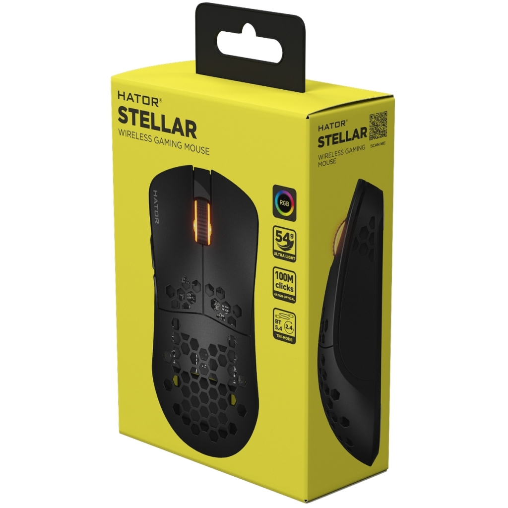 Мишка Hator Stellar Wireless/Bluetooth/USB Black (HTM650) - фото 6 Мишка Hator Stellar Wireless/Bluetooth/USB Black (HTM650) - фото 6