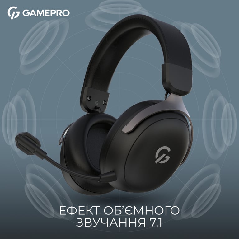 Навушники GamePro Asgard Freya Pro Wireless Black (HSW201B) - фото 6