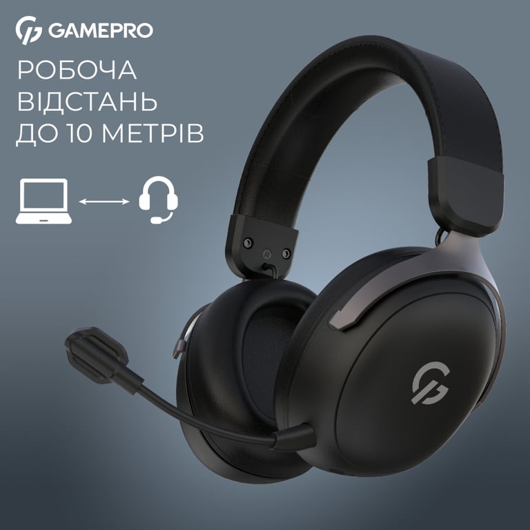 Навушники GamePro Asgard Freya Pro Wireless Black (HSW201B) - фото 9