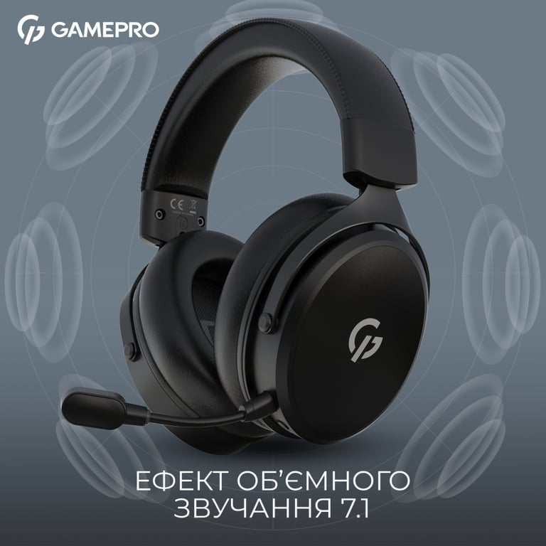 Навушники GamePro Asgard Skadi Wireless Black (HSW191B) - фото 6