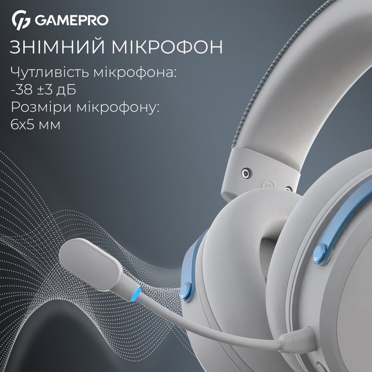 Навушники GamePro Asgard Skadi Wireless White/Blue (HSW191WB) - фото 10