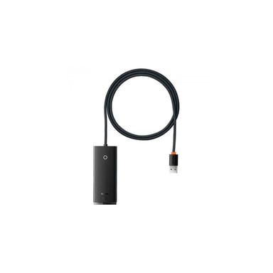 Концентратор Baseus USB 3.0 to 4xUSB 3.0 1.0m black (WKQX030101) - фото 1