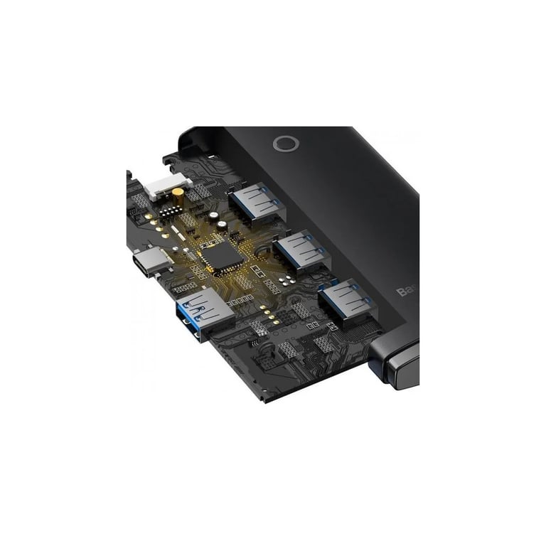Концентратор Baseus USB 3.0 to 4xUSB 3.0 1.0m black (WKQX030101) - фото 3