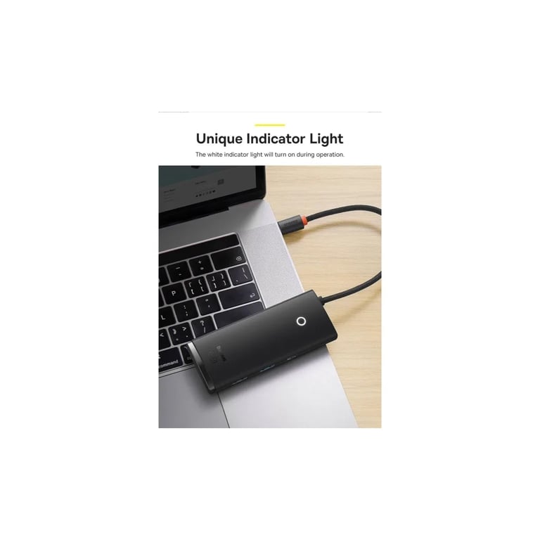 Концентратор Baseus USB-C 6-in-1 HDMI + 2xUSB 3.0 + USB-C + SD/TF black (WKQX050001) - фото 6