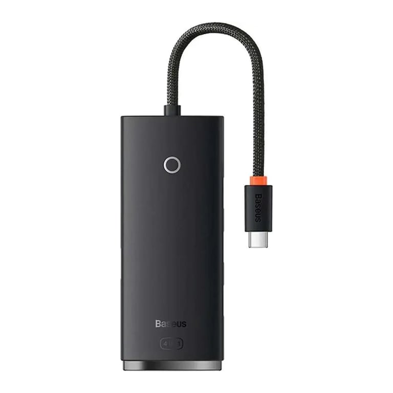 Концентратор Baseus USB-C to 4xUSB 3.0 0.25m black (WKQX030301) - фото 1