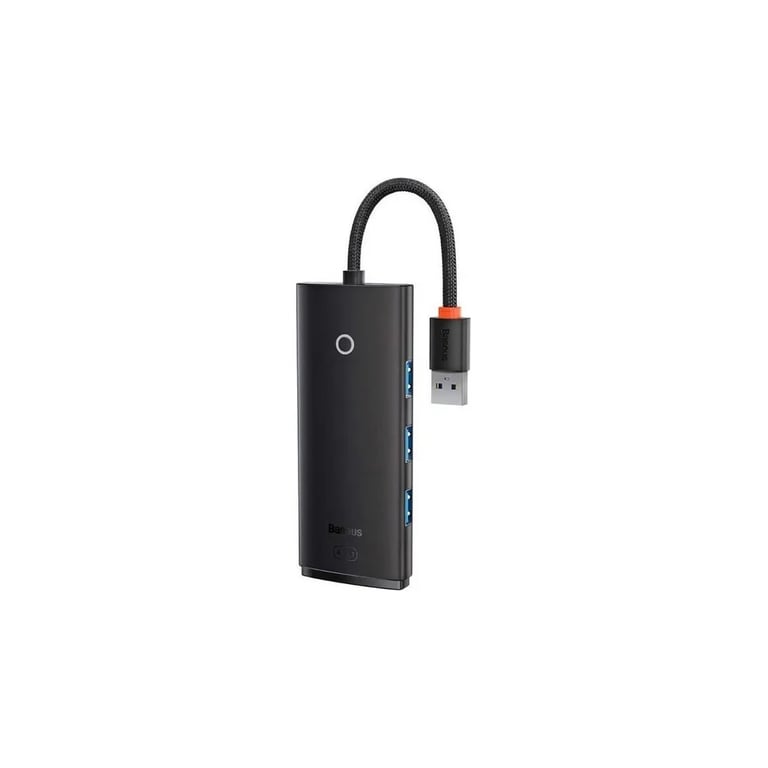Концентратор Baseus USB 3.0 to 4xUSB 3.0 0.25m black (WKQX030001) - фото 1