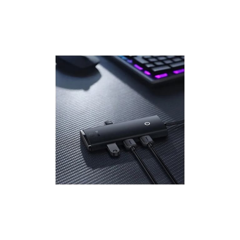 Концентратор Baseus USB 3.0 to 4xUSB 3.0 0.25m black (WKQX030001) - фото 5