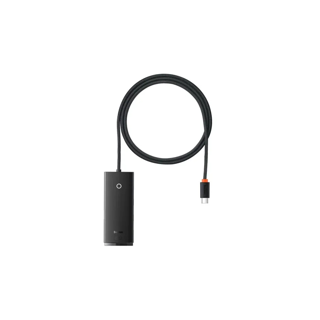 Концентратор Baseus USB-C to 4xUSB 3.0 1.0m black (WKQX030401)