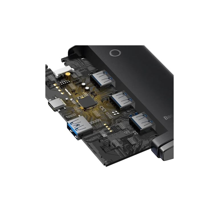 Концентратор Baseus USB-C to 4xUSB 3.0 1.0m black (WKQX030401) - фото 8
