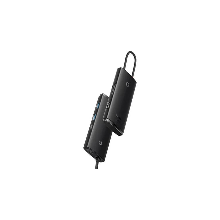 Концентратор Baseus USB-C 6-in-1 HDMI + 2xUSB 3.0 + PD + SD/TF black (WKQX050101) - фото 3